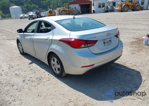 2014 Hyundai Elantra Se из США, поврежденный, VIN 5NPDH4AE9EH506464